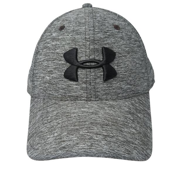 Under Armour Fitted Baseball Cap Gray XL Embroidered Vented Holes 6 Panel - Picture 1 of 9